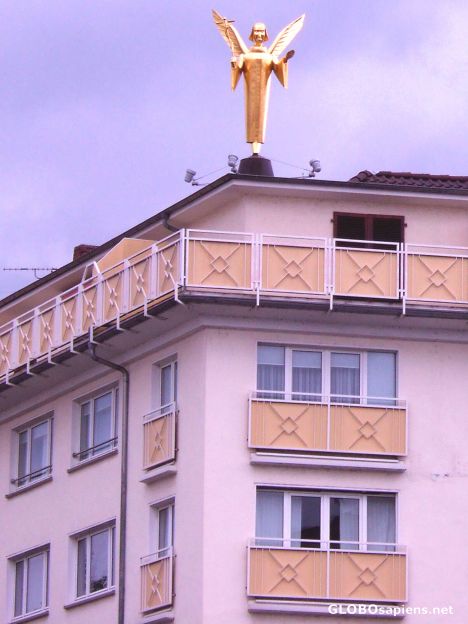 Postcard Golden Angel