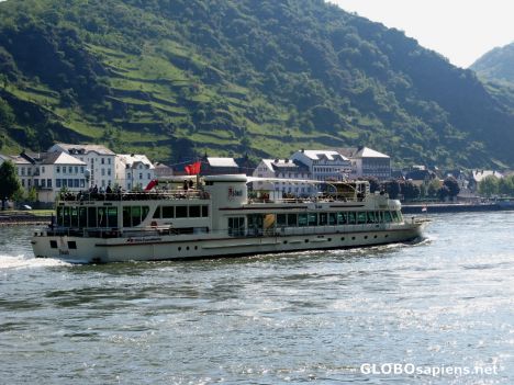 Postcard Rhine river