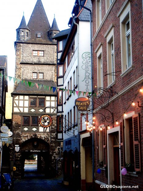 Postcard Bacharach on Rhein River 10