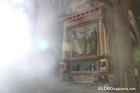 Postcard Light reflections at St Marien