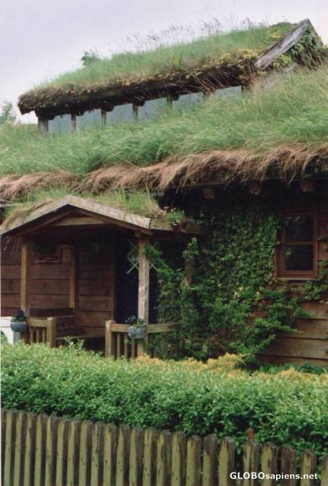 Postcard Ecological building -