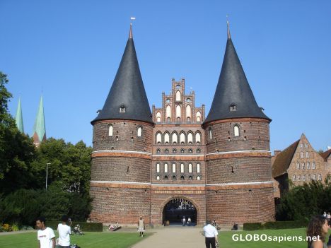 Postcard Holstentor -