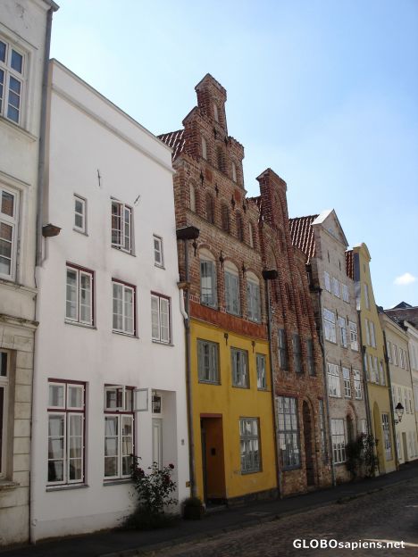 Postcard Typical houses
