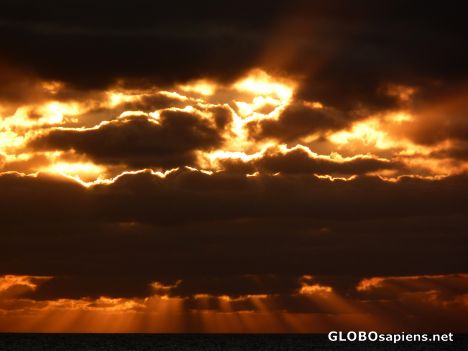 Postcard Sunset in Kampen