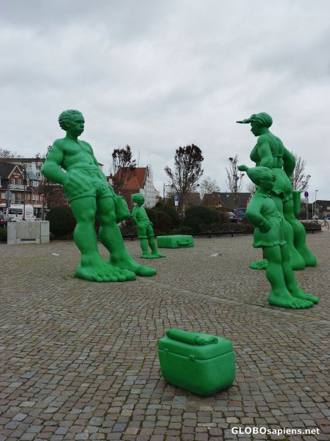 Postcard Green giants