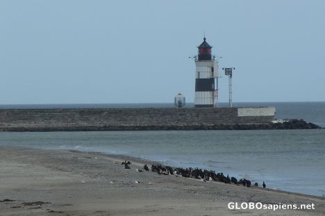 Postcard Lighthouse Oplenitz
