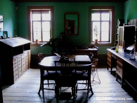 Postcard Goethe's study -