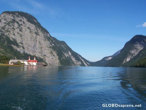 Postcard Konigsee and St Bartoloma