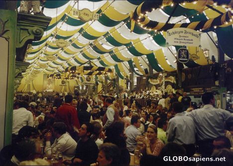 Postcard Oktoberfest Schuetzen Festzelt