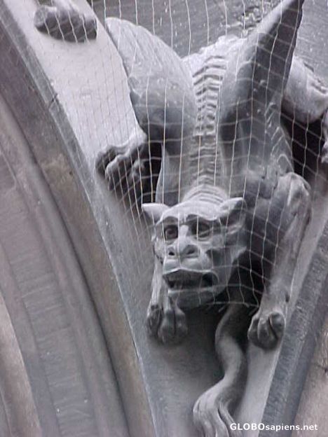 Postcard For gargoyles pretty is as pretty does in Munich.