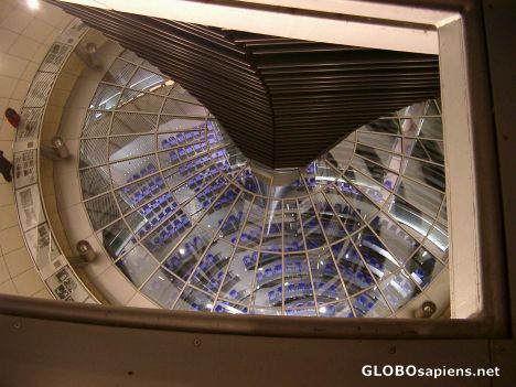 Postcard A look into the german 'Bundestag'