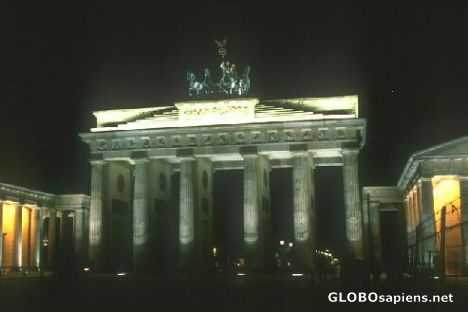 Postcard berlin gate.
