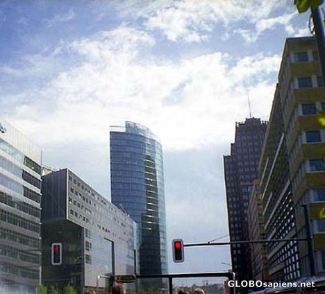 Postcard Berlin's most modern buildings.