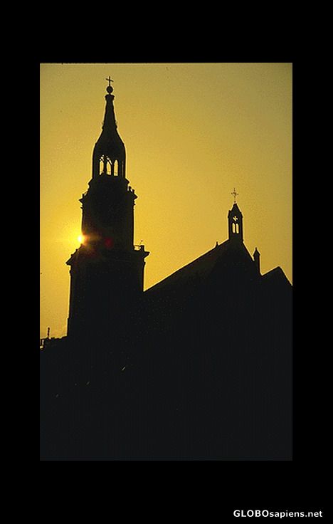 Postcard Sunset Sillouettes