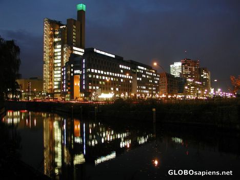 Postcard Potsdamer Platz and the Landwehr Canal