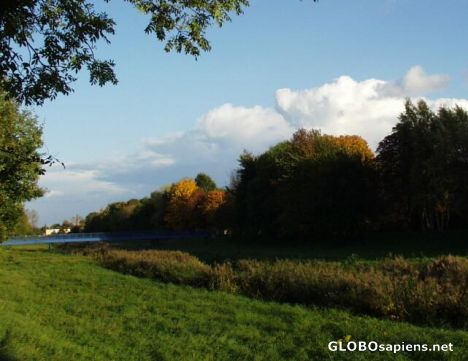 Postcard indian summer in germany