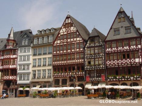 Postcard german housing
