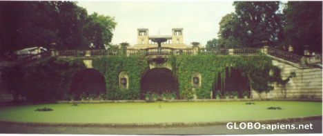 Postcard Sans Souci Park in Potsdam