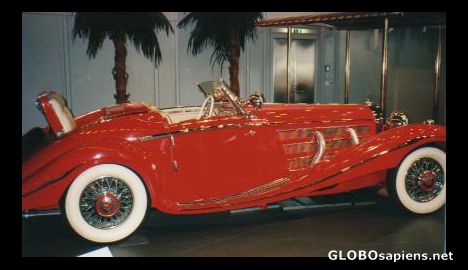 Postcard Antique Mercedes