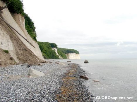 Postcard White Chalk Cliffs - Coastline and adjoining Park