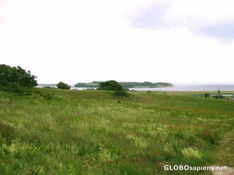 Postcard Rugen Island - View of Isle of Vilm from across