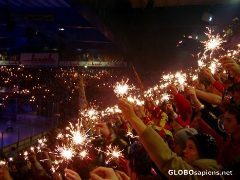 Postcard Ice-Hockey in Düsseldorf: DEG Metro-Stars