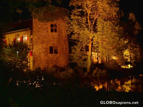 Postcard Moated Castle 'Haus zum Haus'