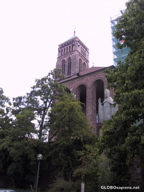 Postcard St. Pirmins Church, Pirmasens