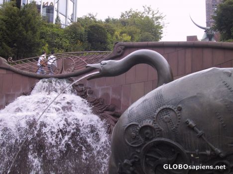 Postcard The marvellous cascading fountain of Pirmasens