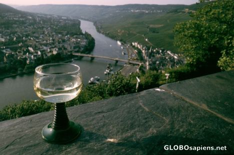 Postcard River Moselle, Bernkastel-Kues