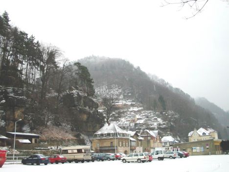 Postcard Koenigstein : View of Saxony Switzerland Nat. Park