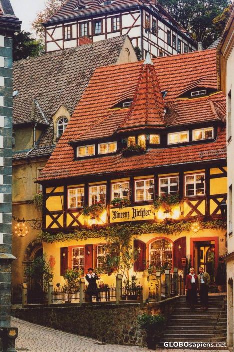 Postcard Meissen by Night