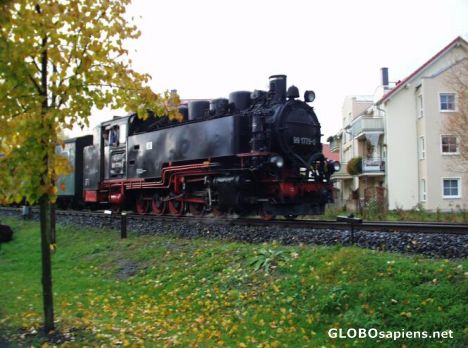 Postcard locomotive