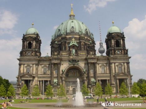 Postcard church in berlin