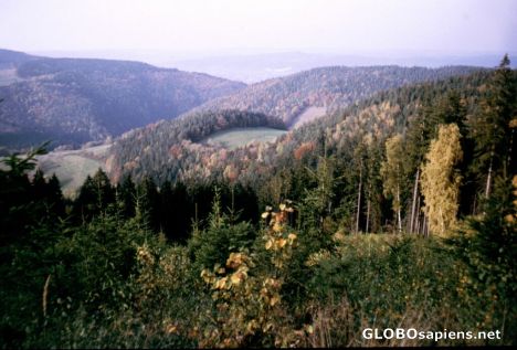 Postcard Autumn in the Thuringian forest