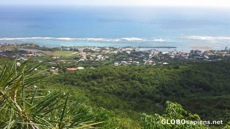 Postcard Southern coast of Desirade Island