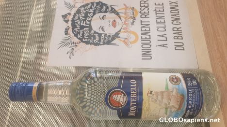 Postcard The strongest rum from Gwadeloupe