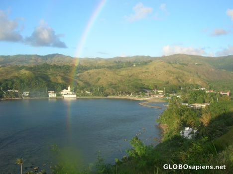 Postcard Miraculous rainbow