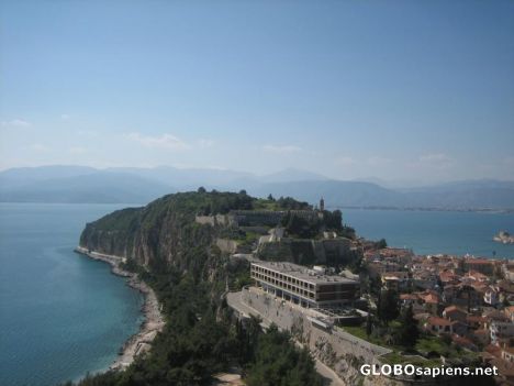 Postcard view of the harbour of Nafplion