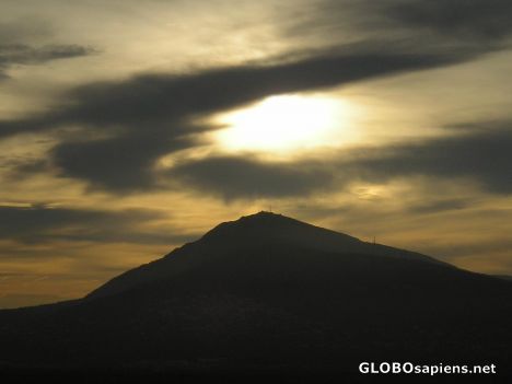 Postcard Dark shades-Mount Penteli
