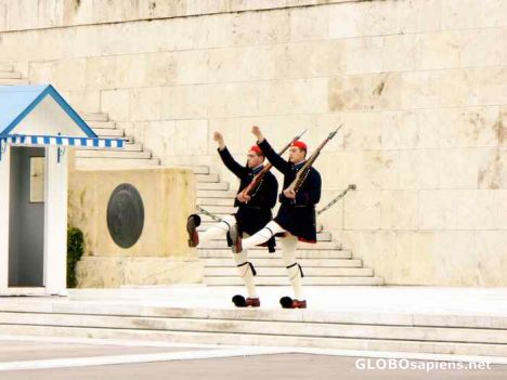 Postcard Changing of the guards