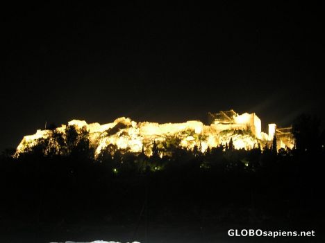 Postcard Athens by night