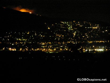 Postcard Athens by night or by fire?
