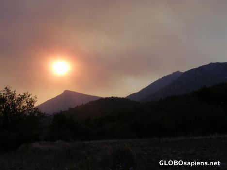 Postcard Smoky sunset!