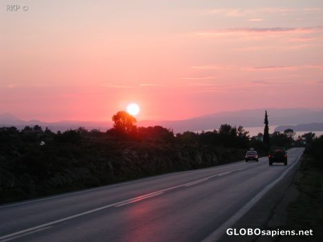 Postcard Sundawn over Rodópou