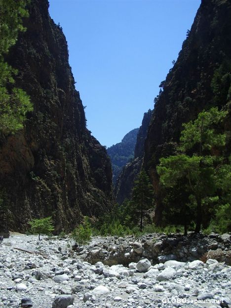 Postcard The walls in Samaria gorge
