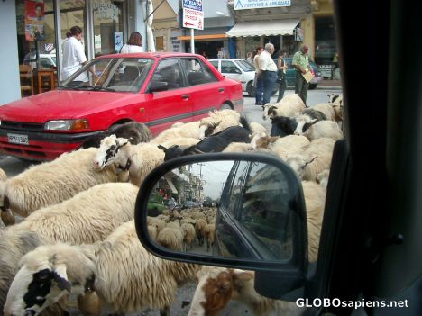 Postcard Heavy traffic