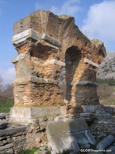 Postcard Bizantine Palaestra in Philippi