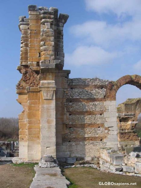 Postcard Basilica in Philippi