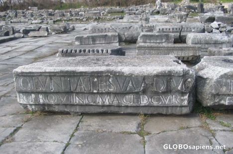 Postcard Bizantines ruins in Filippi- City of Kavala